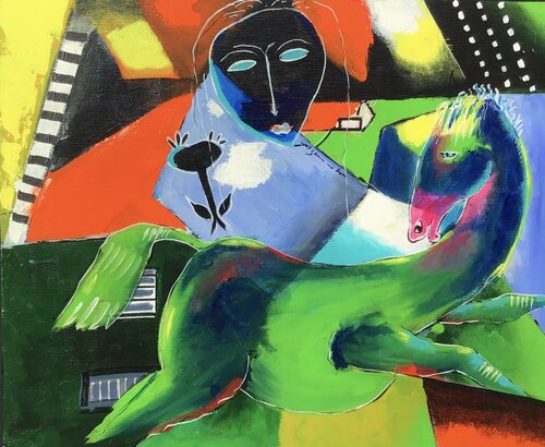 LES FAUX-FUYANTS de Jean-Louis Azencott, Pintura a la venta en Singulart