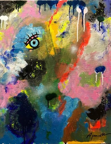 L'OEIL II par Jean-Louis Azencott, Peinture en vente sur Singulart