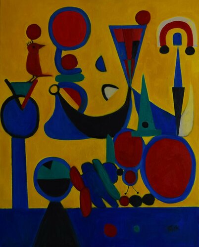 ''A delicate Balancing Act' di JO Tuck, Pittura in vendita su Singulart
