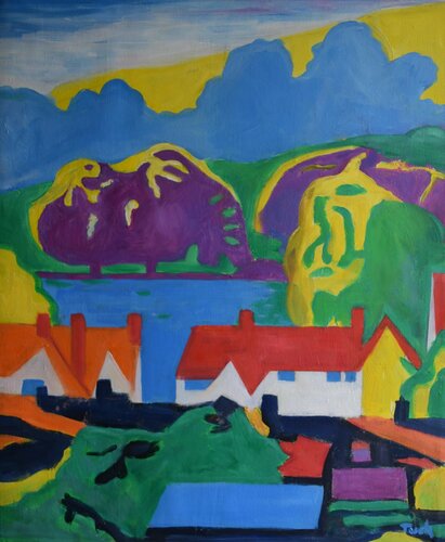 "After The Rain,Devon England"" di JO Tuck, Pittura in vendita su Singulart