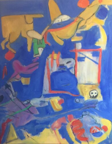 "Colorful Abstract Painting-Summer3" di JO Tuck, Pittura in vendita su Singulart