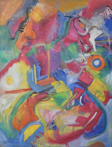"Abstract Painting-Madness Of The Moment" by JO Tuck, 회화 for Sale on Singulart