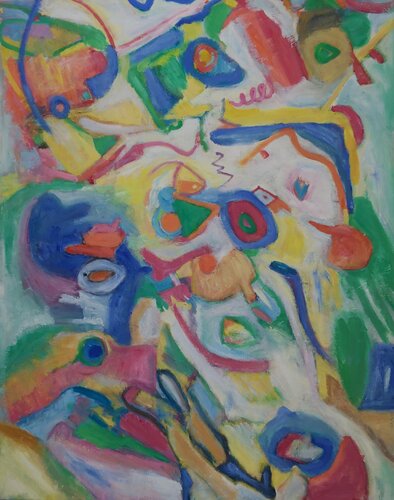 "Abstract Painting-Song Of Spring" par JO Tuck, Peinture en vente sur Singulart