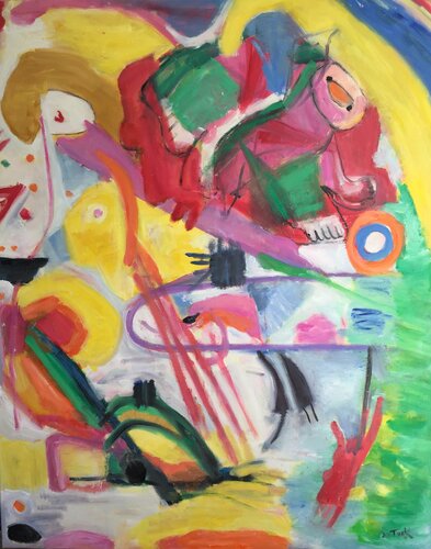 "Abstract Painting-Moment Of Madness 2 " by JO Tuck, Painting for Sale on Singulart