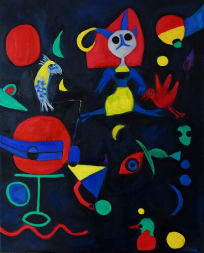 "Night  Flight" di JO Tuck, Pittura in vendita su Singulart