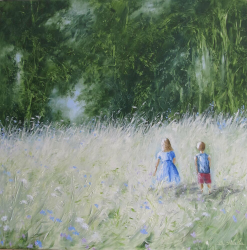 les jeudis enchantés von Brigitte Di Scala, Malerei kaufen auf Singulart