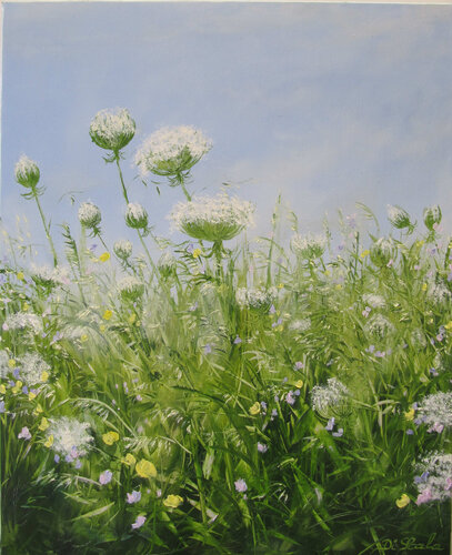 l'herbe et le vent di Brigitte Di Scala, Pittura in vendita su Singulart