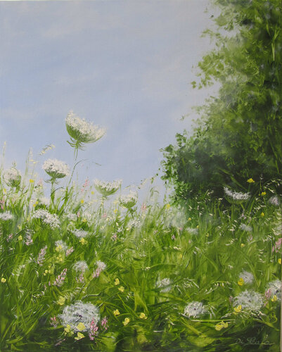 l'herbe d'été di Brigitte Di Scala, Pittura in vendita su Singulart