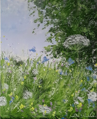 l'herbe douce van Brigitte Di Scala, Schilderij te koop op Singulart
