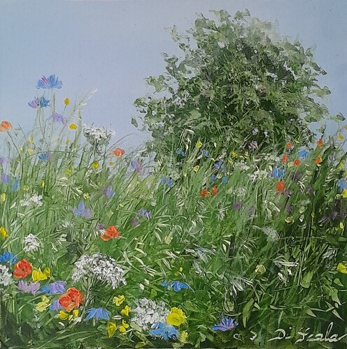 les herbes hautes by Brigitte Di Scala, Painting for Sale on Singulart