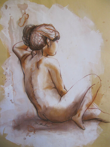 Marie s'éveille di Brigitte Di Scala, Opera su carta in vendita su Singulart