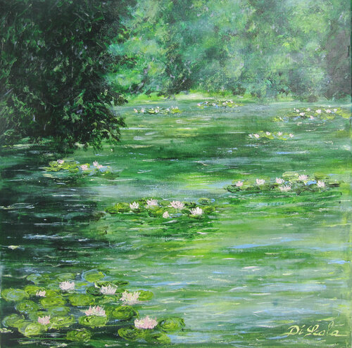 la musique de l'eau di Brigitte Di Scala, Pittura in vendita su Singulart