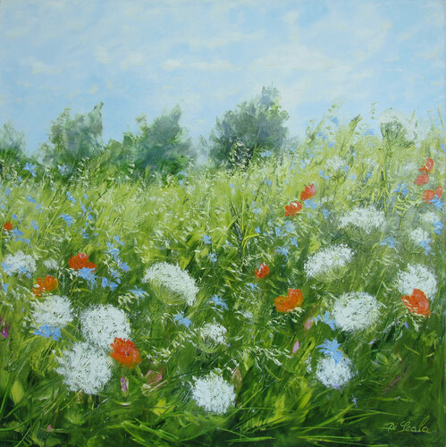 les jardins frémissants di Brigitte Di Scala, Pittura in vendita su Singulart