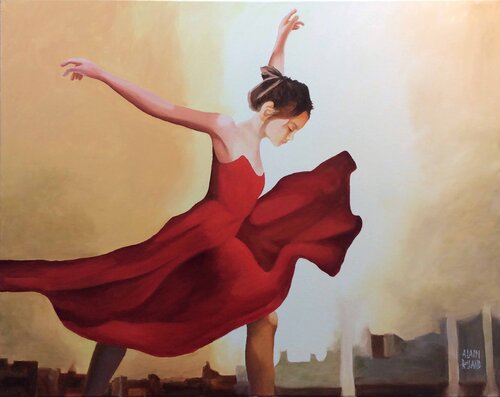 Pas de danse par Alain Rolland, Peinture en vente sur Singulart