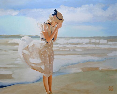 Le vent souffle par Alain Rolland, Peinture en vente sur Singulart