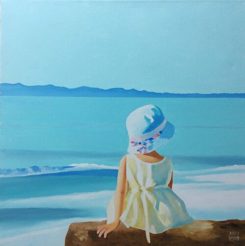 Au bord de l'eau par Alain Rolland, Peinture en vente sur Singulart