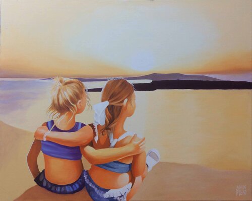 Quiétude en bord de mer par Alain Rolland, Peinture en vente sur Singulart