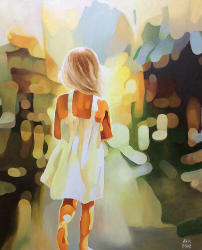 Promenade au soleil par Alain Rolland, Peinture en vente sur Singulart