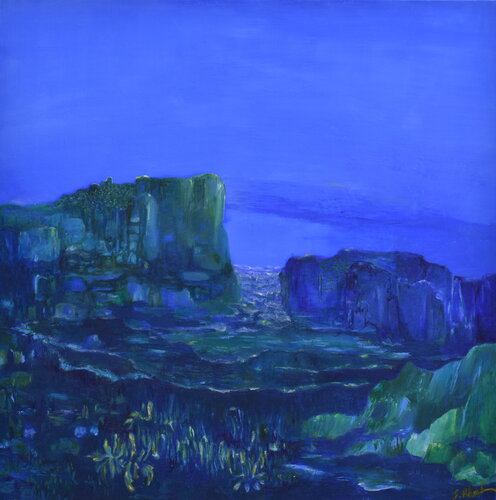 Blue / Green van Sylvia Rhud, Schilderij te koop op Singulart