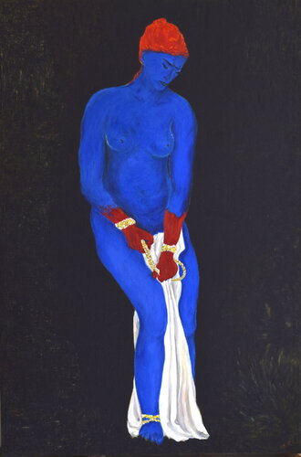 L'esclave bleue van Sylvia Rhud, Schilderij te koop op Singulart