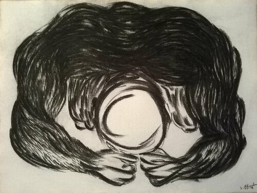 HUMAN I di Sylvia Rhud, Disegno in vendita su Singulart