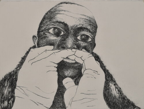 Human XI by Sylvia Rhud, Drawing for Sale on Singulart