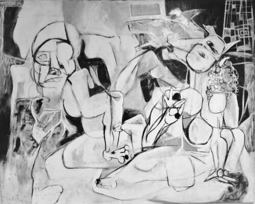 THESEUS AND THE MINOTAUR di James A Hamilton III, Pittura in vendita su Singulart
