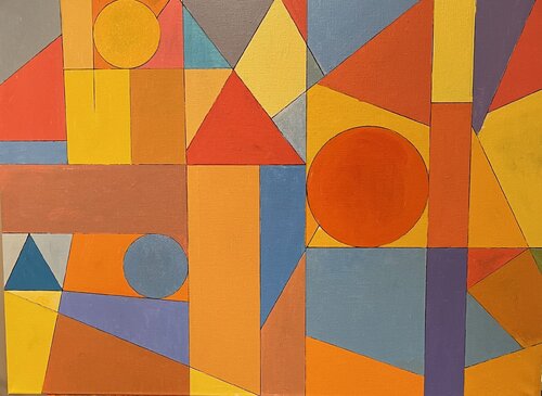 CLOCKWORK ORANGES No 40 van James A Hamilton III, Schilderij te koop op Singulart