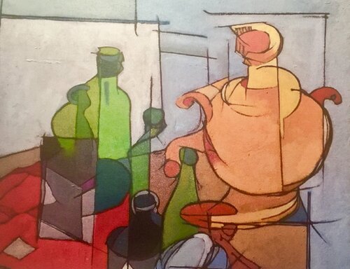 Samovar and Wine Bottles James A Hamilton III