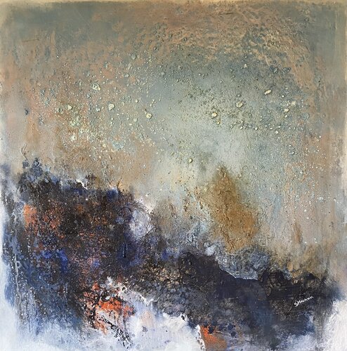 Blue gate de Steliana MOCANU, Pintura a la venta en Singulart