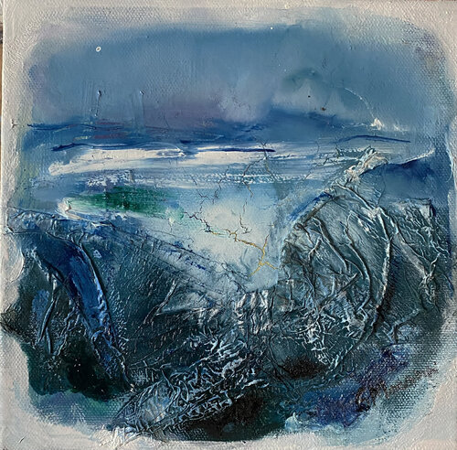 Bleu bonheur von Steliana MOCANU, Malerei kaufen auf Singulart