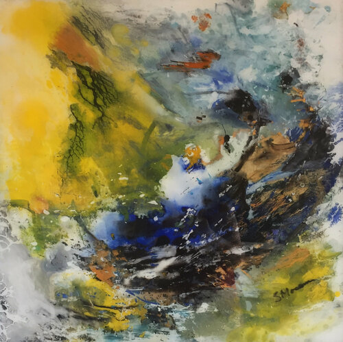 Albastru von Steliana MOCANU, Malerei kaufen auf Singulart