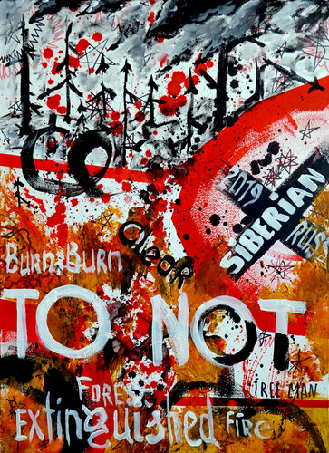 Burn burn clear by Aleksandr Rext, Work on Paper for Sale on Singulart