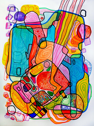 Bright stone by Aleksandr Rext, Work on Paper for Sale on Singulart