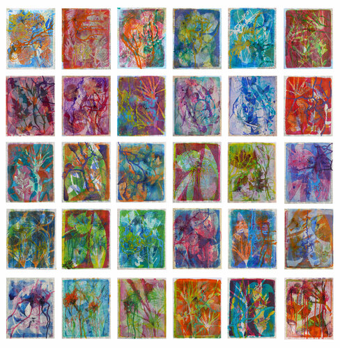 biodiversité à ma façon 3 van Véronique Egloff, Schilderij te koop op Singulart