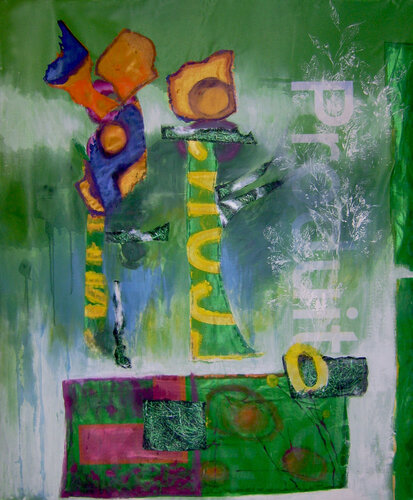 Partie de campagne 1- Produit van Véronique Egloff, Schilderij te koop op Singulart