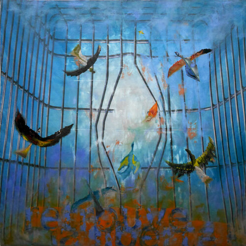 Partie de campagne 12- Retrouve la liberté! by Véronique Egloff, Painting for Sale on Singulart