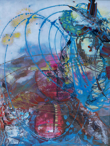 Lorsque le gong céleste retenti ! Fragile 4 von Véronique Egloff, Malerei kaufen auf Singulart