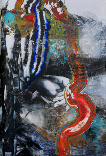 Expression d'une détresse pudique et belle - Fragile 5 di Véronique Egloff, Pittura in vendita su Singulart