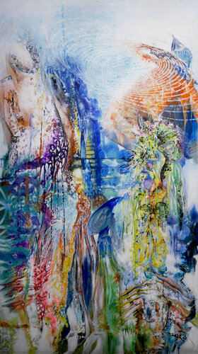 Pensées soufflées, Fragile 9 par Véronique Egloff, Peinture en vente sur Singulart