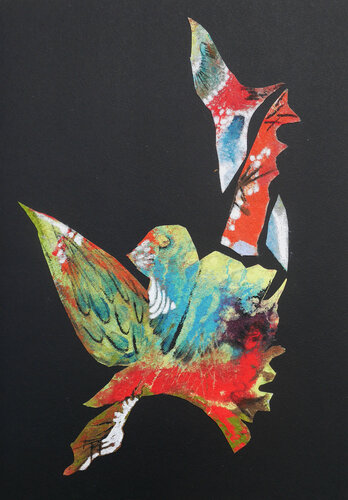 Birdies 16 di Véronique Egloff, Opera su carta in vendita su Singulart