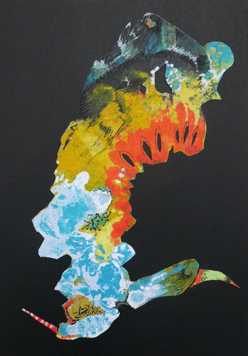 Birdies 4 par Véronique Egloff, Œuvre sur papier en vente sur Singulart