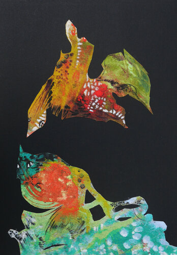 Birdies 3 par Véronique Egloff, Œuvre sur papier en vente sur Singulart