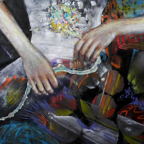 Une belle histoire, souvent - Fragile 10 de Véronique Egloff, Pintura a la venta en Singulart