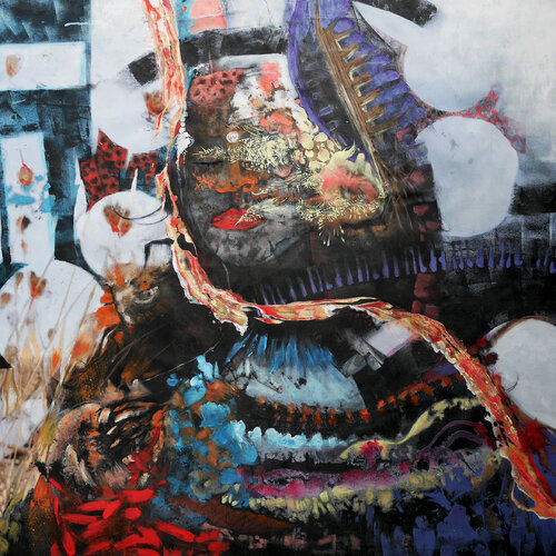 L'autre c'est moi - Fragile 11 van Véronique Egloff, Schilderij te koop op Singulart