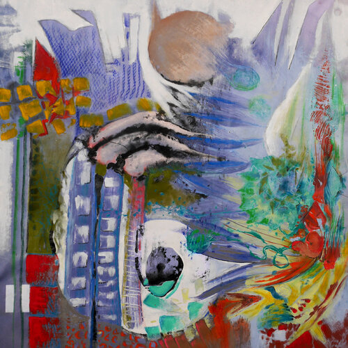 Faune 2- sans dessus dessous von Véronique Egloff, Malerei kaufen auf Singulart