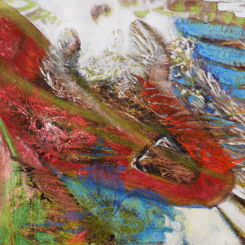 Faune 6- se faufiler en multitude de Véronique Egloff, Pintura a la venta en Singulart