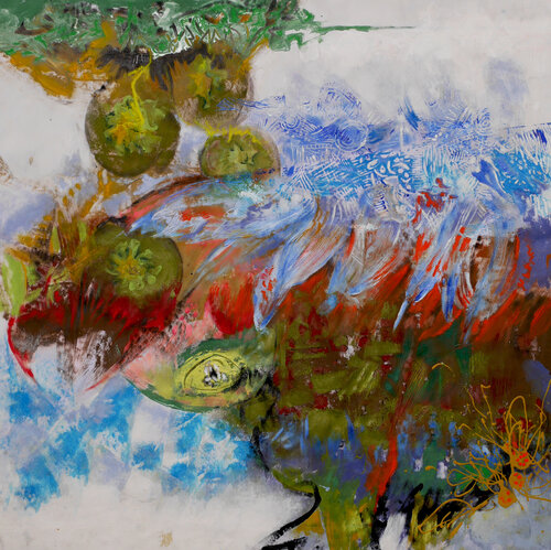 Faune 8- complainte coassante von Véronique Egloff, Malerei kaufen auf Singulart