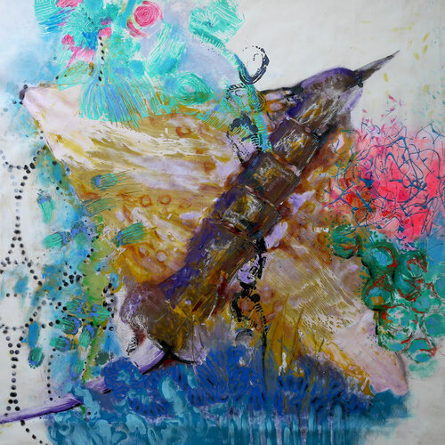 Faune 11- un ballet bientôt immobile by Véronique Egloff, 油畫 for Sale on Singulart