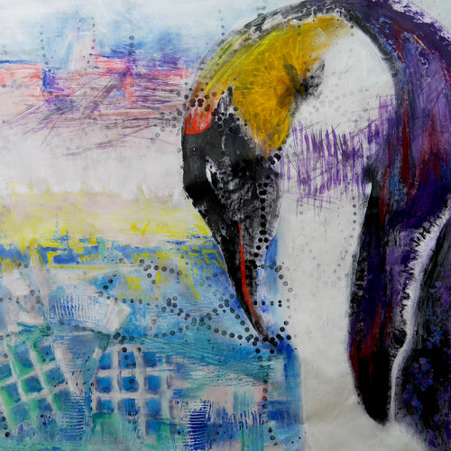 Faune 15- braver ne suffit plus von Véronique Egloff, Malerei kaufen auf Singulart